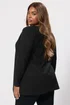 Yours Curve Black Ribbed Waterfall Cardigan - Size 30-32 Clothing Image 3