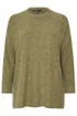 Yours Khaki Green Soft Touch Jumper - Size 22-24 Image 5