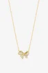 Jon Richard 18K Gold Plated Bow Pendant Gift Box - One Size Image 2