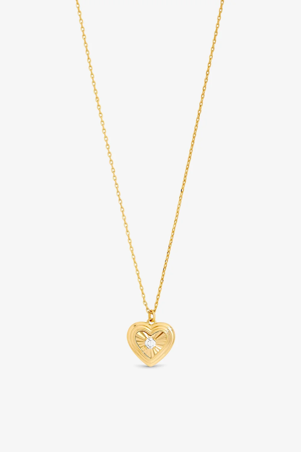Jon Richard 18K Gold Plated Heart Pendant Gift Box - One Size Image 2