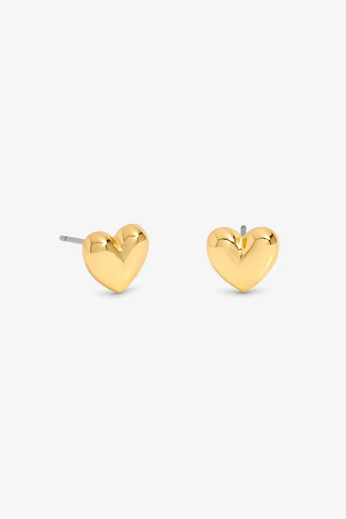 Jon Richard 18K Gold Plated Heart Earrings Gift Cracker - One Size Image 2