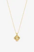 Jon Richard 18K Gold Plated Clover Pendant Gift Box - One Size Image 2