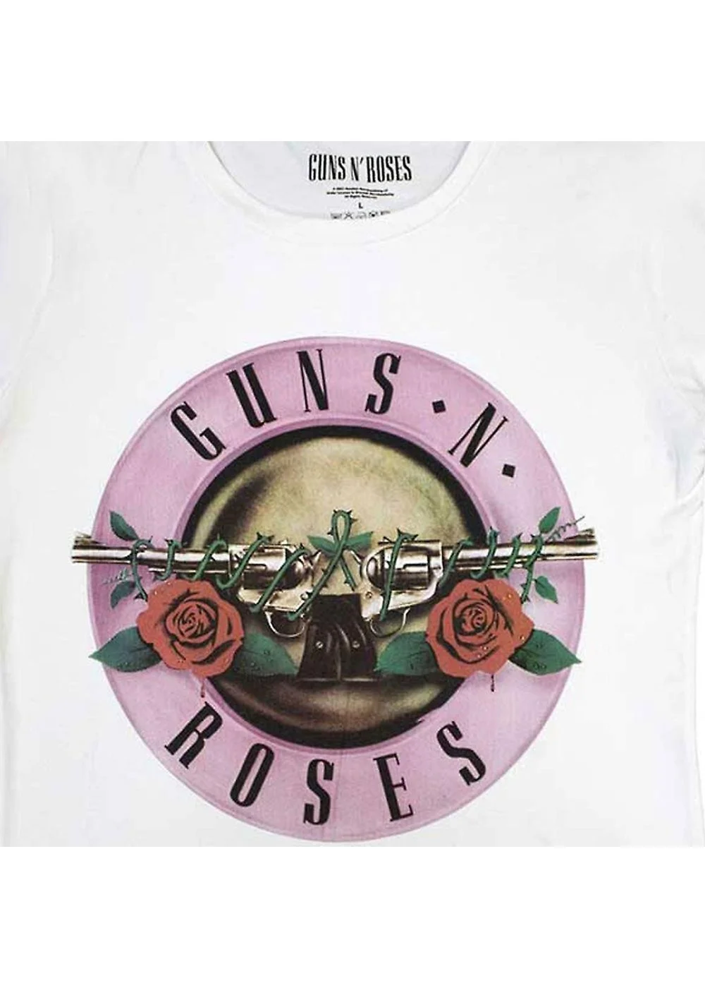 Guns N Roses White Classic Logo T-Shirt - Extra Large Image 2