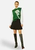 Yumi Green Knitted Flower Sleeveless Jumper Vest - Small Image 1