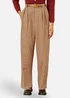 Yumi Brown Check Wide Leg Trousers - 16 Image 2