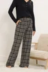 Long Tall Sally Black Cotton Check Pyjama Bottoms - Size 22-24 Image 2