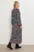 Long Tall Sally Black Floral Belted Maxi Dress - 16 Image 3