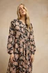 Long Tall Sally Brown Floral Belted Maxi Dress - 8 Image 2