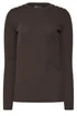 Long Tall Sally Chocolate Brown Ribbed Button Top - Size 14 Clothing Image 5