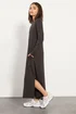 PixieGirl Petite Chocolate Brown T-Shirt Maxi Dress - 10 Image 1
