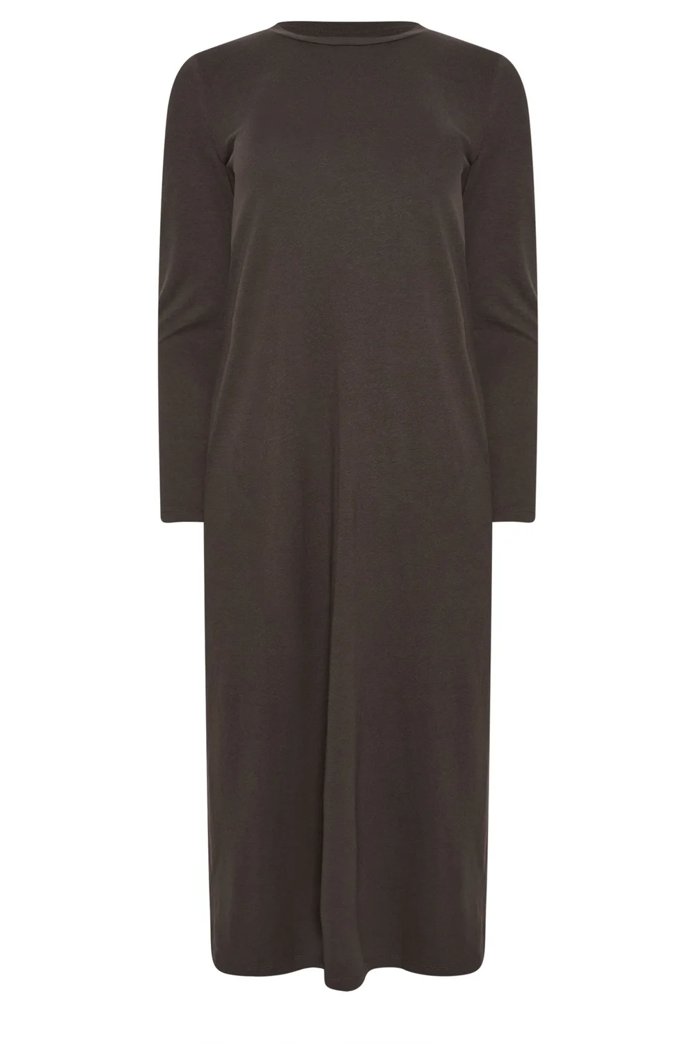 PixieGirl Petite Chocolate Brown T-Shirt Maxi Dress - 10 Image 5