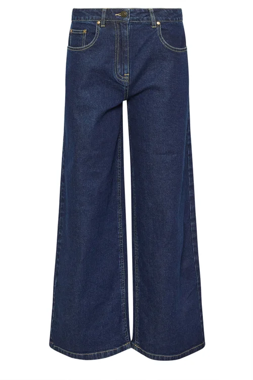 PixieGirl Petite Dark Blue Wide Leg Jeans - 6 Image 5