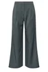 PixieGirl Petite Grey & Green Striped Formal Trousers - 16 Image 3