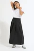 PixieGirl Petite Black Pleated Midaxi Skirt - Size 8 Image 3