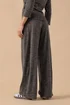 PixieGirl Petite Chocolate Brown Marl Wide Leg Trousers - 18 Image 3