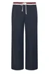 PixieGirl Petite Navy Blue Contrast Waist Trousers - 14 Image 5