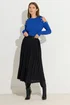 Star By Julien Macdonald Blue Button Detail Cold Shoulder Jumper - Size 14-16 Image 5
