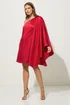 Star By Julien Macdonald Red Asymmetric Mini Dress - 22 Image 2