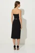 Star By Julien Macdonald Black Chain Bandeau Midi Dress - 20 Image 4