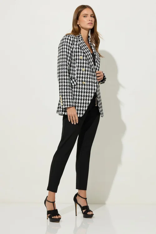 Star By Julien Macdonald Black Checked Double Breasted Blazer - 14 Image 3