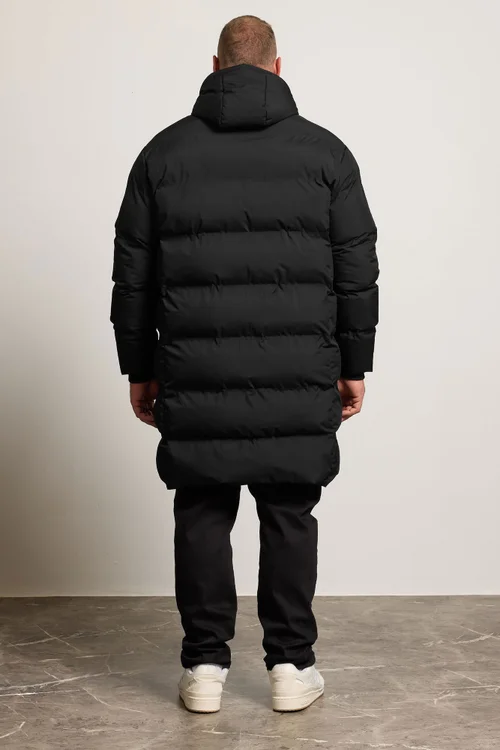 BadRhino Black Seamless Longline Puffer Jacket - 2XL Image 3