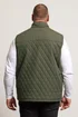 BadRhino Khaki Green Diamond Quilted Gilet - 2XL Image 4