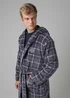 Tokyo Laundry Grey Check Print Dressing Gown - Extra Large Image 4