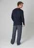 Tokyo Laundry Navy Cotton Long Sleeve Pyjama Set - Extra Large Image 2