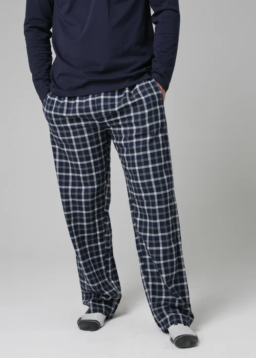 Tokyo Laundry Navy Cotton Long Sleeve Pyjama Set - Extra Large Image 4