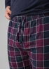 Tokyo Laundry Purple Cotton Checked Pyjama Trousers - XXL Image 3