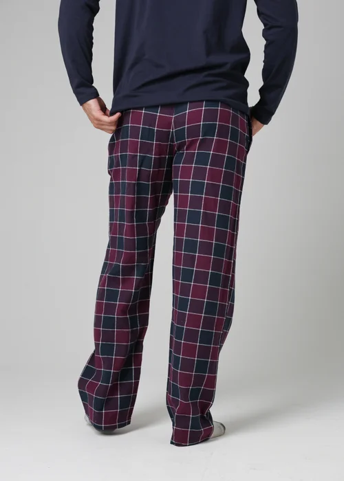 Tokyo Laundry Purple Cotton Checked Pyjama Trousers - XXL Image 2