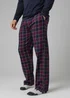 Tokyo Laundry Purple Cotton Checked Pyjama Trousers - XXL Image 1
