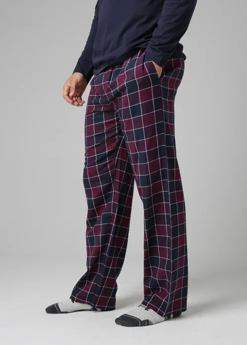 Tokyo Laundry Purple Cotton Checked Pyjama Trousers - XXL Image 4