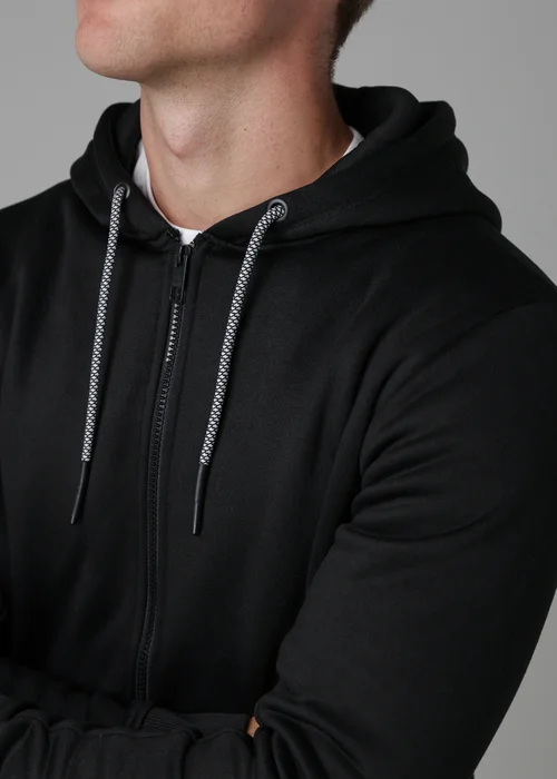 Tokyo Laundry Black Zip-Through Hoody - Large Image 3