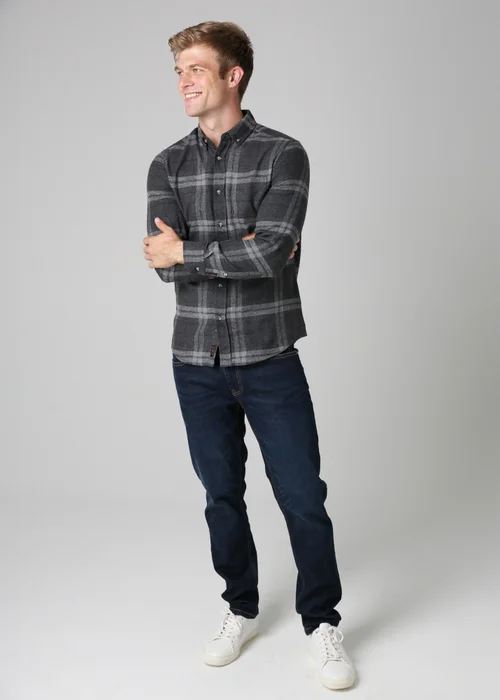 Tokyo Laundry Charcoal Cotton Printed Long Sleeve Shirt - Large Image 4