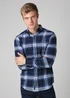 Tokyo Laundry Navy Cotton Printed Long Sleeve Shirt - Large Image 1