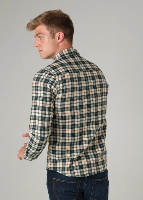 Tokyo Laundry Dark Green Cotton Printed Long Sleeve Shirt - Large Image 2