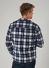Tokyo Laundry Blue Checked Yarn-Dyed Fleece Shirt - Large Image 2