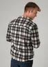 Tokyo Laundry Grey Checked Yarn-Dyed Fleece Shirt - Large Image 2