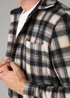 Tokyo Laundry Grey Checked Yarn-Dyed Fleece Shirt - Large Image 3