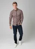 Tokyo Laundry Burgundy Cotton Printed Long Sleeve Shirt - Large Image 4