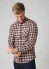 Tokyo Laundry Burgundy Cotton Printed Long Sleeve Shirt - Large Image 3