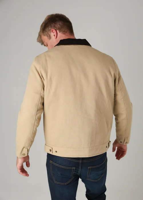 Tokyo Laundry Stone Cotton Canvas Chore Jacket with Zip - M Image 2