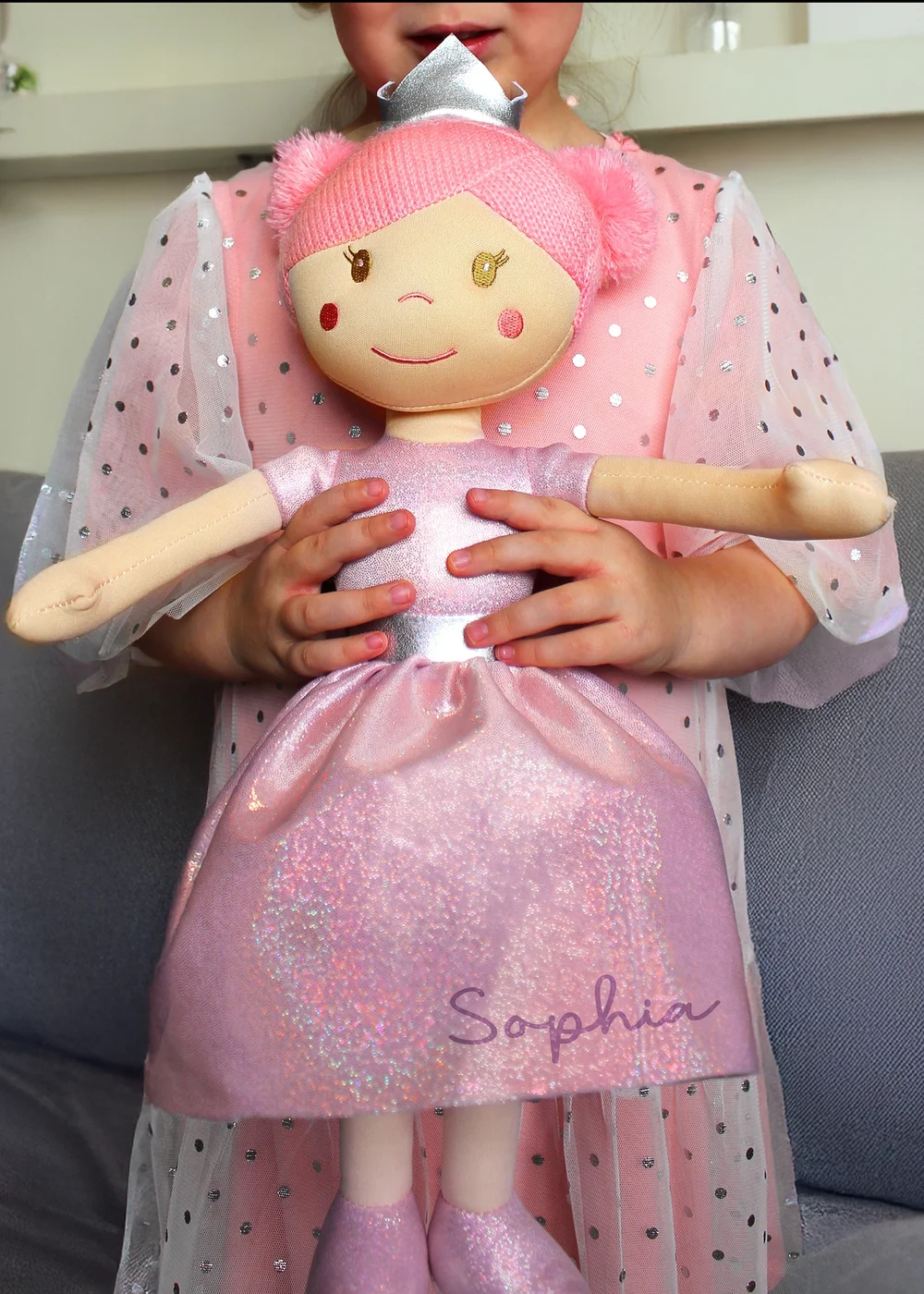 Personalised Memento Company Pink Princess Ballerina Doll - One Size Image 2