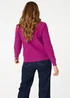 Izabel London Orchid Textured Long Sleeve Knitted Jumper - M/L Image 2