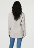 Izabel London Grey Leaf Print Batwing Sleeve Relaxed Top - S/M Image 2