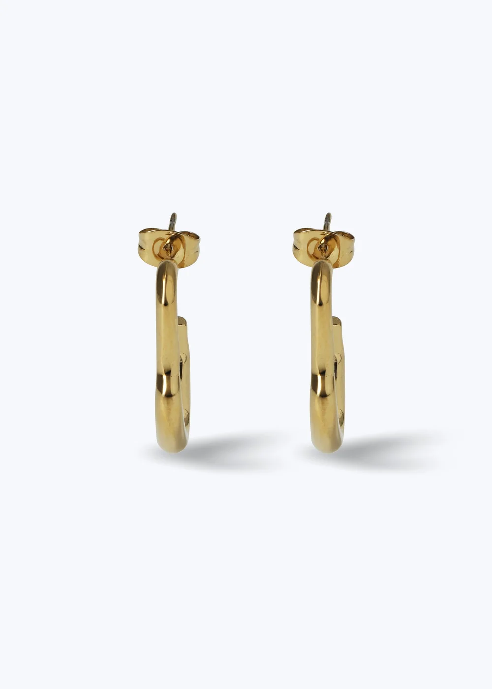 Muse Gold Wavy Earrings - One Size Image 1