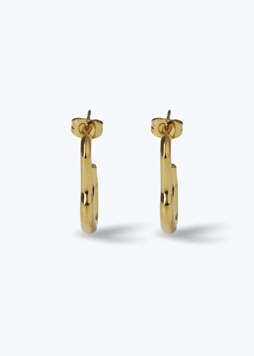 Muse Gold Wavy Earrings - One Size Image 1
