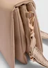 Taupe Triple Compartment Crossbody Bag - One Size Image 2
