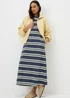 Navy Striped T-Shirt Dress - 8 Image 1